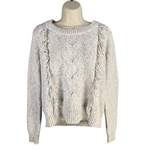 Abercrombie‎ Fitch Cable Knit Sweater Womens Medium Old Money Fisherman Cozy Y2k